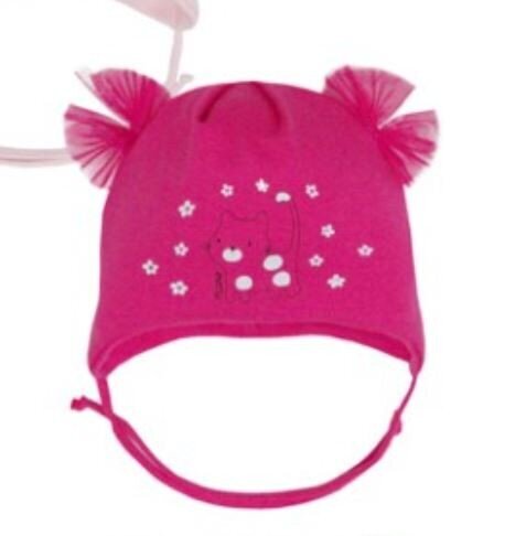 Kepurė mergaitėms AJS, rožinė kaina ir informacija | Kepurės, pirštinės, šalikai mergaitėms | pigu.lt