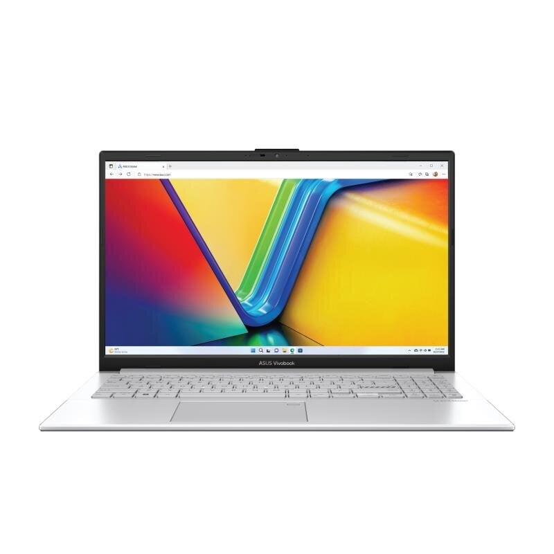 Asus Vivobook Go 15 Ryzen 5 7520U 8GB 512 SSD AMD Radeon GR W11H Silver kaina ir informacija | Nešiojami kompiuteriai | pigu.lt