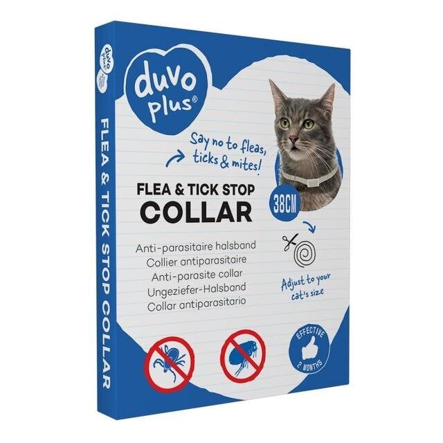 Antkaklis nuo parazitų katėms Duvoplus цена и информация | Vitaminai, papildai, antiparazitinės priemonės katėms | pigu.lt