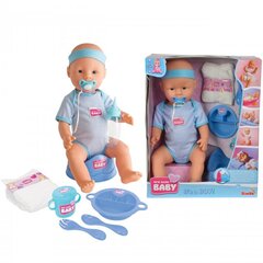 Lėlė kūdikis su priedais Simba New Born Baby, 38 cm kaina ir informacija | Žaislai mergaitėms | pigu.lt