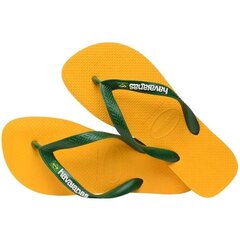 Brasil logo havaianas for men's yellow 41108501740 41108501740 цена и информация | Мужские шлепанцы, босоножки | pigu.lt