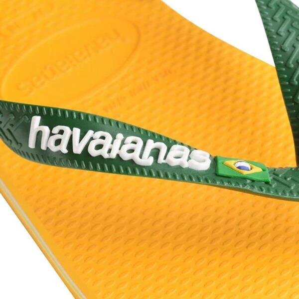 Šlepetės vyrams Havaianas 41108501740, geltonos kaina ir informacija | Vyriškos šlepetės, basutės | pigu.lt