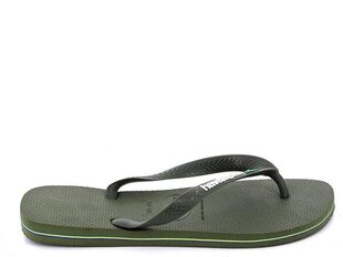 Brasil logo havaianas for men's green 41108503058 41108503058 цена и информация | Мужские шлепанцы, босоножки | pigu.lt