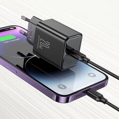 Joyroom JR-TCF06 USB C 20W PD charger - black цена и информация | Зарядные устройства для телефонов | pigu.lt