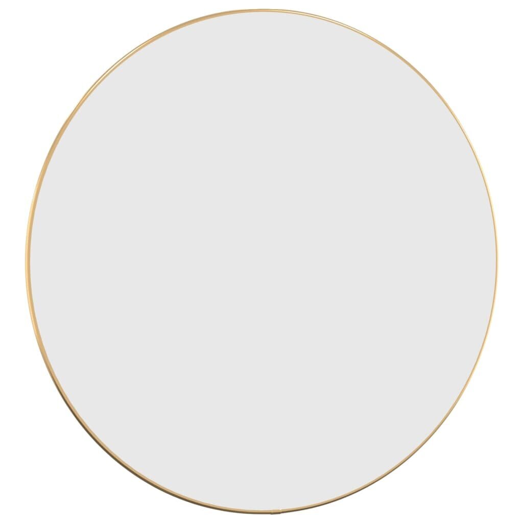 Sieninis veidrodis vidaXL, auksinis kaina ir informacija | Veidrodžiai | pigu.lt