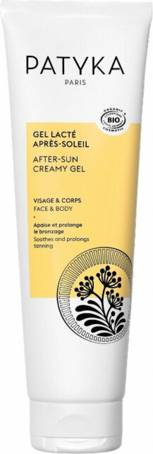 Veido ir kūno kremas-gelis po saulės Patyka Paris After-Sun Creamy gel, 150 ml kaina ir informacija | Kremai nuo saulės | pigu.lt