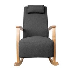 Rocking chair VENLA dark grey цена и информация | Кресла в гостиную | pigu.lt