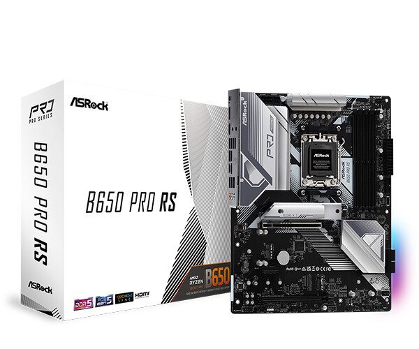 ASRock B650M Pro RS WiFi цена и информация | Pagrindinės plokštės | pigu.lt