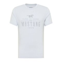 Marškinėliai vyrams Mustang Alex C Print M 1013536 4017, balti kaina ir informacija | Vyriški marškinėliai | pigu.lt