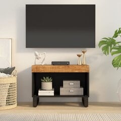 Televizoriaus spintelė vidaXL, 60 x 33 x 43,5 cm, juoda, ruda цена и информация | Тумбы под телевизор | pigu.lt