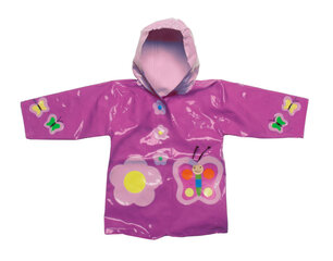Lietpaltis mergaitėms Kidorable Drugeli, violetinis цена и информация | Непромокаемая одежда для детей | pigu.lt