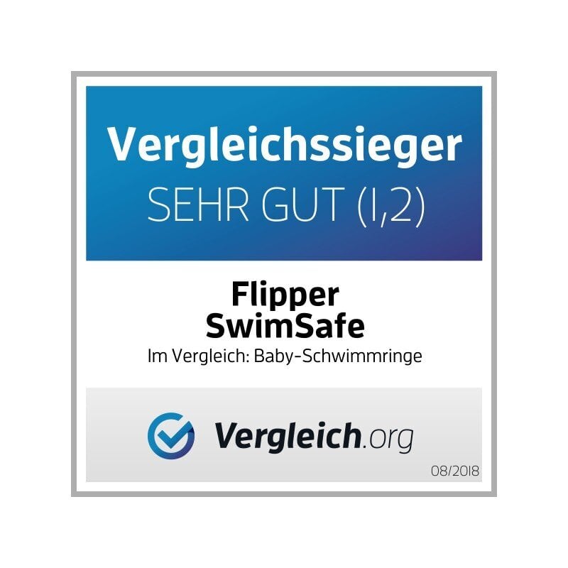 Plaukimo ratas su sėdyne Flipper SwimSafe, ornažinis kaina ir informacija | Pripučiamos ir paplūdimio prekės | pigu.lt