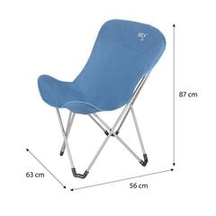 Sulankstoma kėdė Nils Camp, 63x74cm, mėlyna цена и информация | Туристическая мебель | pigu.lt