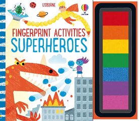 Fingerprint Activities Superheroes цена и информация | Книги для самых маленьких | pigu.lt