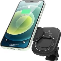 Автомобильный держатель для мобильного телефона+зарядка Sinjimoru, 15 Вт цена и информация | Держатели для телефонов | pigu.lt