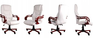 Biuro kėdė Giosedio BSL002M, balta, su masažo funkcija kaina ir informacija | Biuro kėdės | pigu.lt