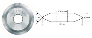 Диск для  режущие устройства изразцовых плиток Topline, Maxi Мухи, Superfly; KAUFMANN цена и информация | Механические инструменты | pigu.lt