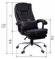 Biuro kėdė Giosedio FBK02, balta, su kojų atrama kaina ir informacija | Biuro kėdės | pigu.lt
