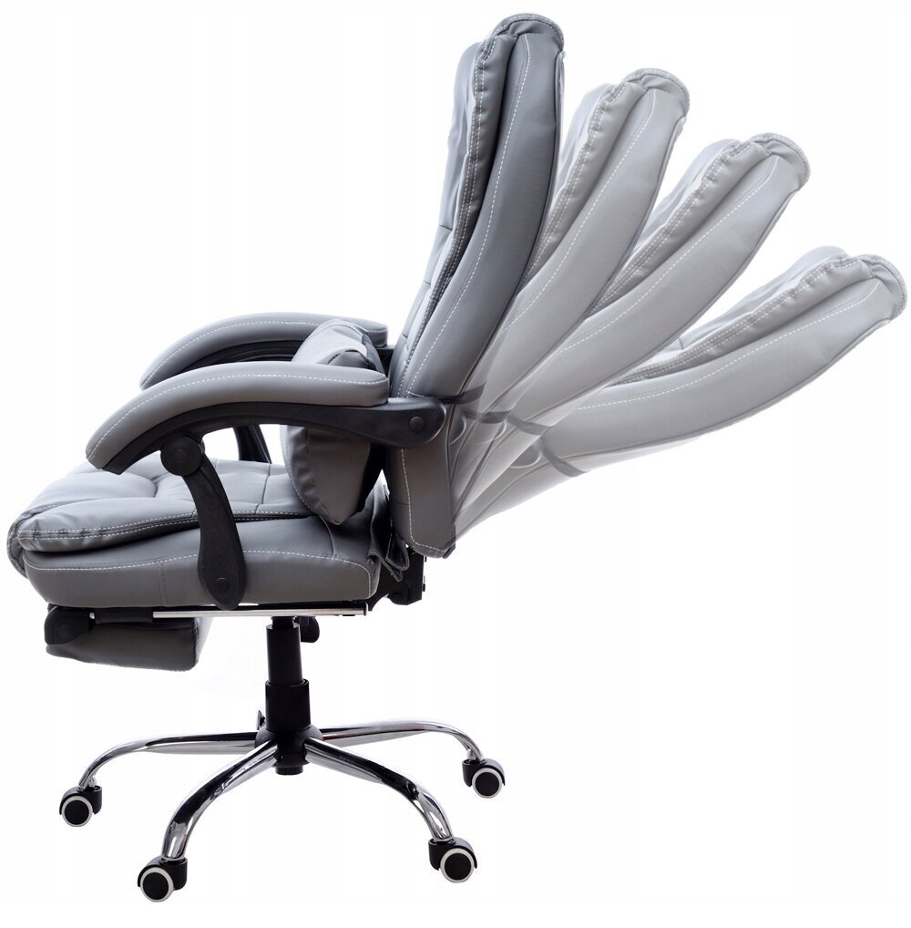 Biuro kėdė Giosedio FBK03, ruda, su kojų atrama kaina ir informacija | Biuro kėdės | pigu.lt