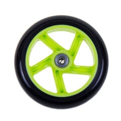 Колесо для самокатов зелёный/чёрный, 145мм цена и информация | Самокаты | pigu.lt