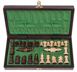 Mediniai magnetiniai šachmatai, 27x27 cm kaina ir informacija | Stalo žaidimai, galvosūkiai | pigu.lt