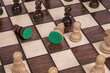 Mediniai šachmatai, 35x35 cm kaina ir informacija | Stalo žaidimai, galvosūkiai | pigu.lt