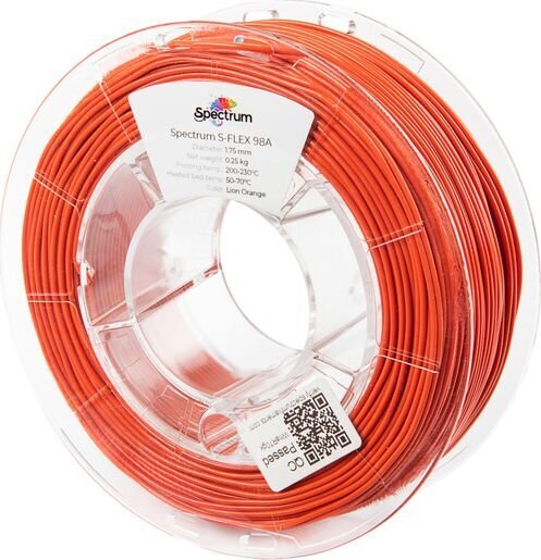 Filamentas Spectrum S-Flex 98A 1.75mm Lion orange 0.25kg kaina ir informacija | Išmanioji technika ir priedai | pigu.lt