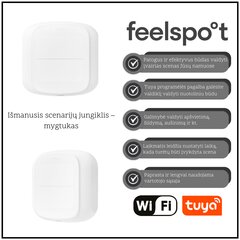 Умный контроллер сцены Feelspot FS-WSW01W Wi-Fi, Tuya цена и информация | Датчики | pigu.lt