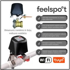 Умный контроллер водяного и газового клапана Feelspot FS-VC01 WiFi цена и информация | Системы безопасности, контроллеры | pigu.lt