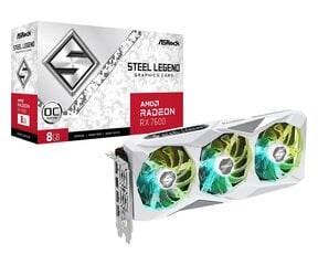 ASRock AMD Radeon RX 7600 Steel Legend OC (RX7600 SL 8GO) цена и информация | Видеокарты (GPU) | pigu.lt