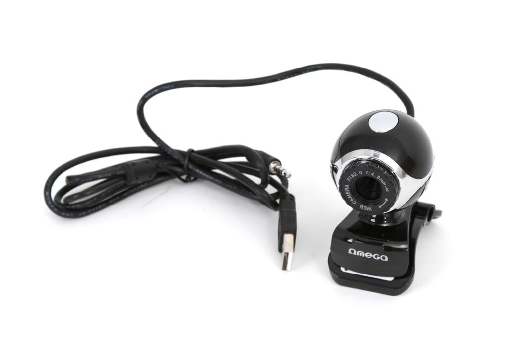 Internetinė kamera OMEGA OUW10SB su mikrofonu, 12MPix kaina ir informacija | Kompiuterio (WEB) kameros | pigu.lt