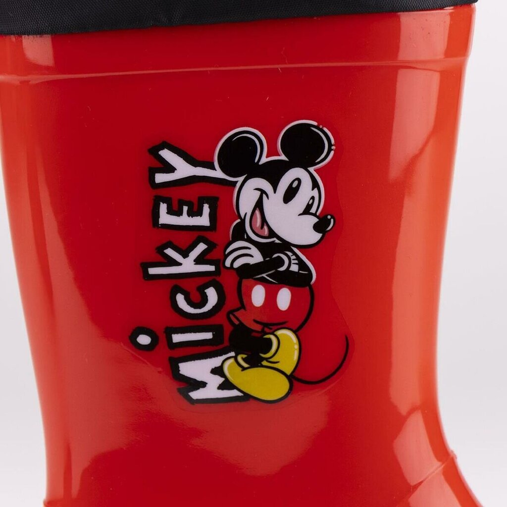 Guminiai batai vaikams Mickey Mouse S0736787, raudoni цена и информация | Guminiai batai vaikams | pigu.lt