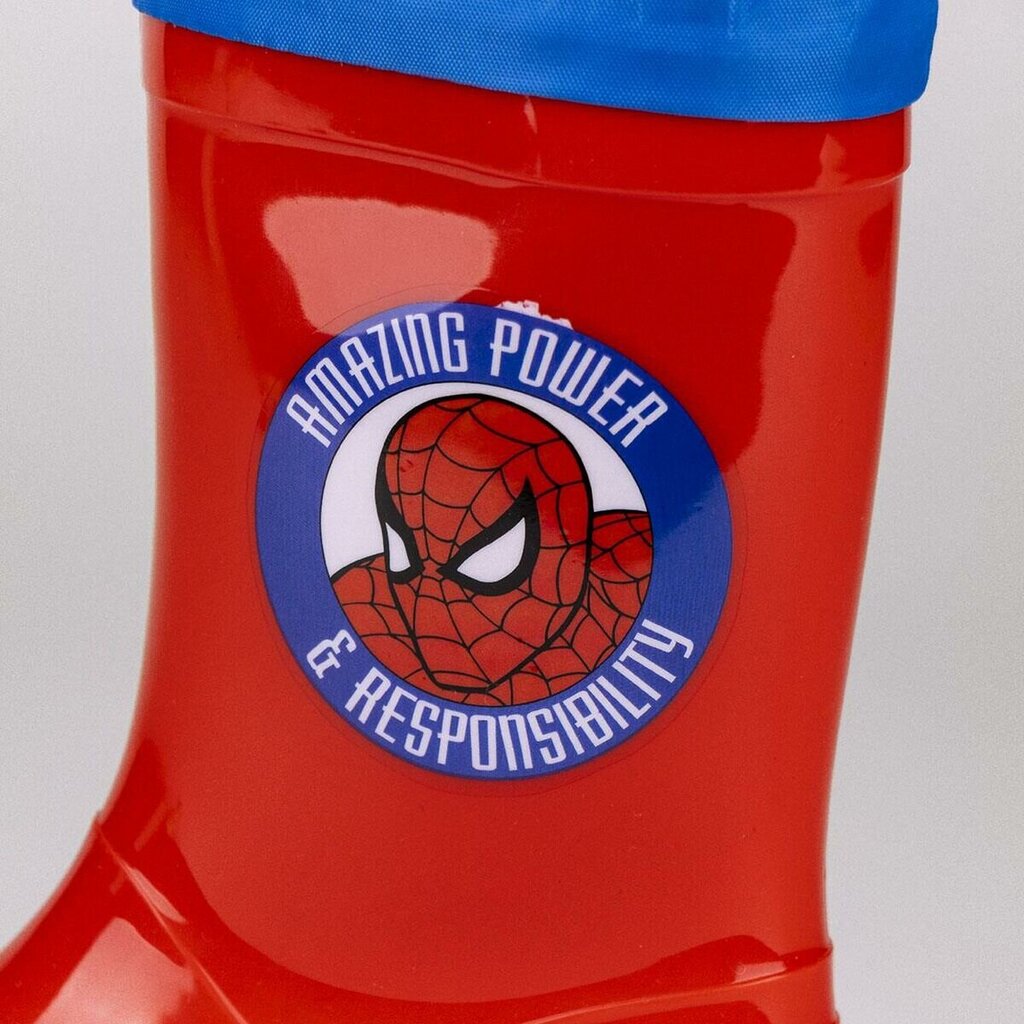 Guminiai batai vaikams Spiderman S0736747, raudoni kaina ir informacija | Guminiai batai vaikams | pigu.lt