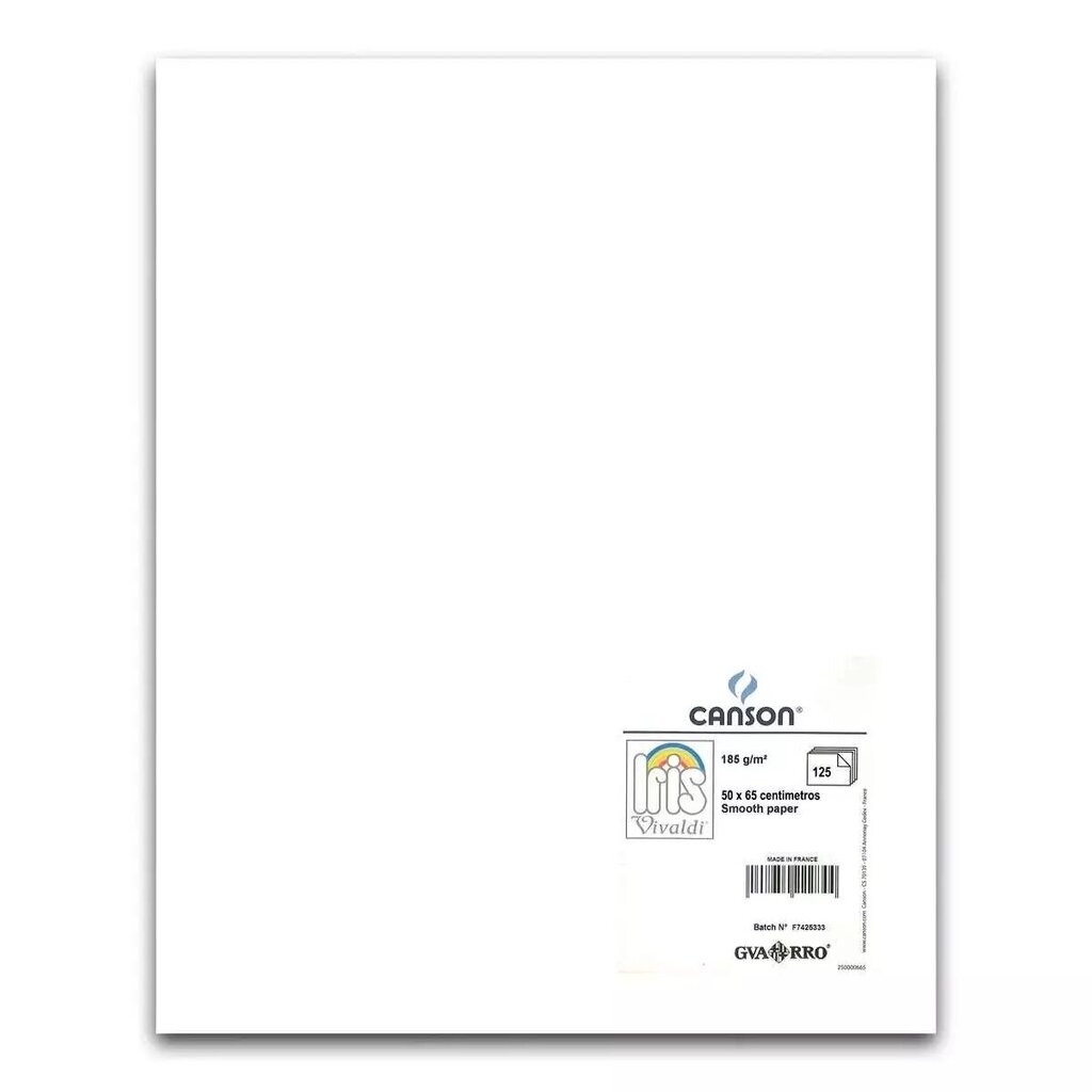Kartoninis popierius Iris, baltas, 25 vnt. kaina ir informacija | Sąsiuviniai ir popieriaus prekės | pigu.lt