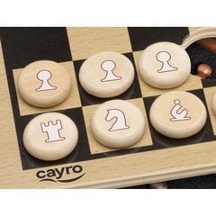 Šaškės medinės Cayro kaina ir informacija | Stalo žaidimai, galvosūkiai | pigu.lt