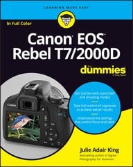 Canon EOS Rebel T7/2000D For Dummies kaina ir informacija | Socialinių mokslų knygos | pigu.lt