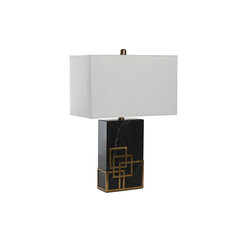 Настольная лампа DKD Home Decor Белый Чёрный Позолоченный Металл 60 W 220 V 40 x 23 x 58 cm цена и информация | Настольные светильники | pigu.lt