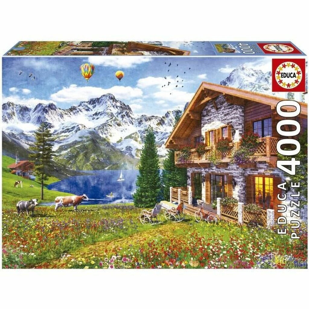 Dėlionė Kalnų trobelė, 4000 d. цена и информация | Dėlionės (puzzle) | pigu.lt