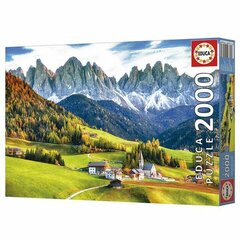 Головоломка Educa Autumn in the Dolomites 2000 Предметы цена и информация | Пазлы | pigu.lt