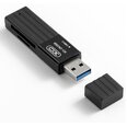 XO XO DK05B Устройство чтения карт памяти USB 3.0 2W1 (черный)