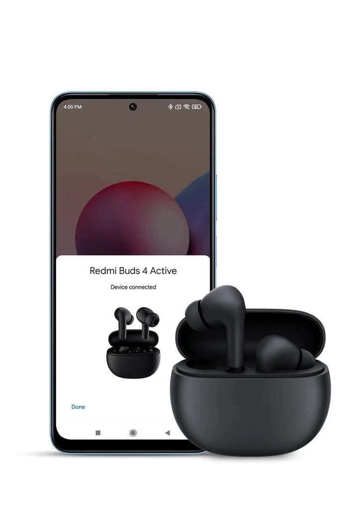 Xiaomi Redmi Buds 4 Active Black цена и информация | Ausinės | pigu.lt