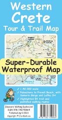 Western Crete Tour & Trail Super-Durable Map цена и информация | Книги о питании и здоровом образе жизни | pigu.lt