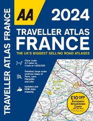 Traveller Atlas France 2024 2024 kaina ir informacija | Kelionių vadovai, aprašymai | pigu.lt