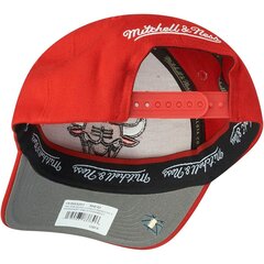 Спортивная кепка Mitchell &amp; Ness Chicago Красный (Один размер) цена и информация | Мужские шарфы, шапки, перчатки | pigu.lt