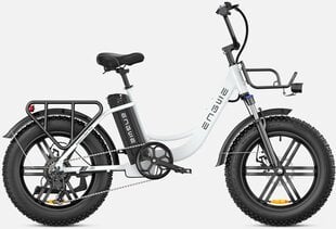 Elektrinis dviratis Engwe L20, 20", baltas, 13Ah kaina ir informacija | Elektriniai dviračiai | pigu.lt