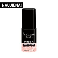 Stiklo pluošto gelio lako bazė Sincero Salon, Glossy pink, 6 ml kaina ir informacija | Nagų lakai, stiprintojai | pigu.lt