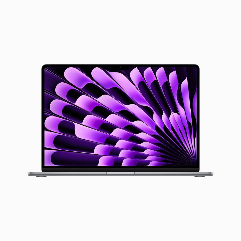 Macbook Air 15” Apple M2 8C CPU, 10C GPU/8GB/256GB SSD/Space Grey/INT - MQKP3ZE/A kaina ir informacija | Nešiojami kompiuteriai | pigu.lt