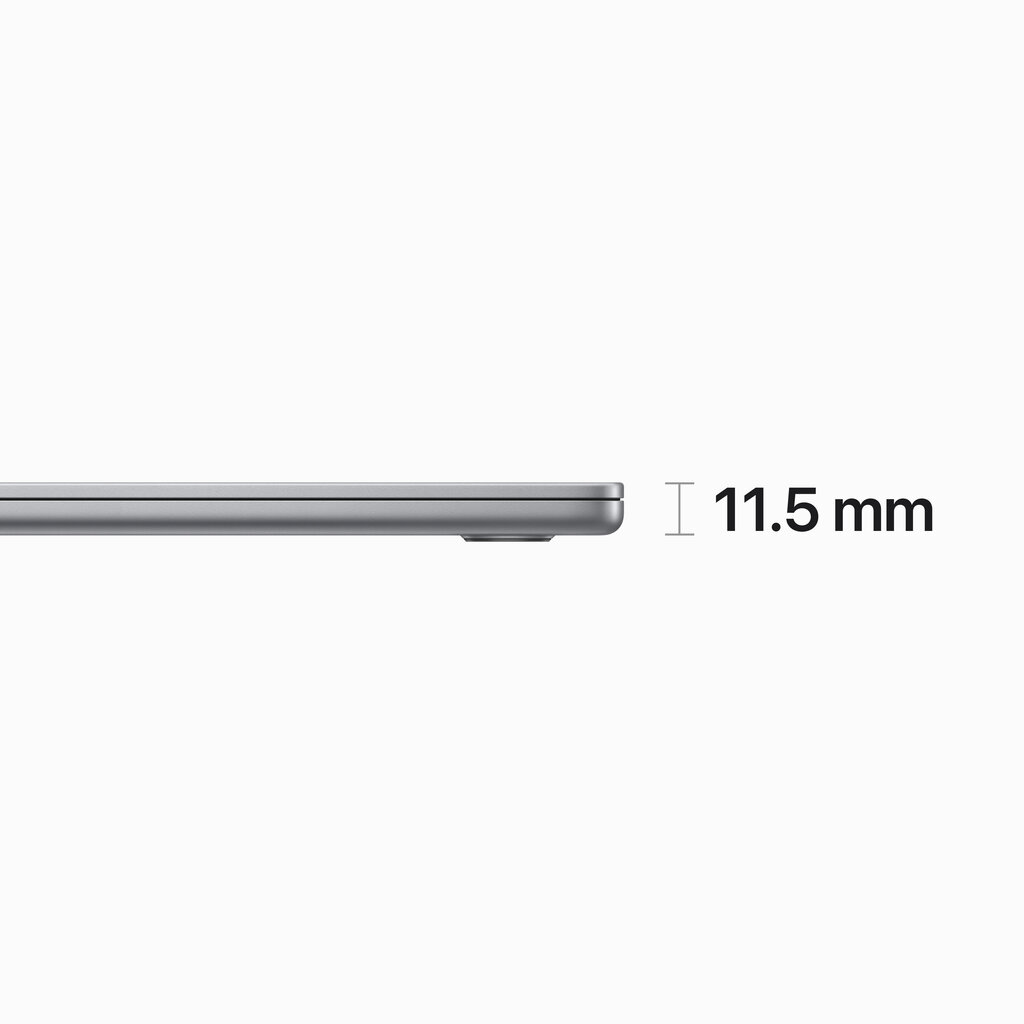 Macbook Air 15” Apple M2 8C CPU, 10C GPU/8GB/256GB SSD/Space Grey/INT - MQKP3ZE/A цена и информация | Nešiojami kompiuteriai | pigu.lt