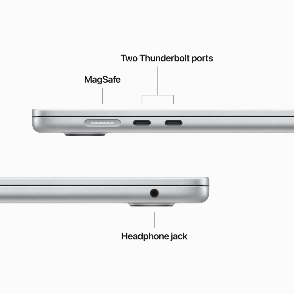 Macbook Air 15” Apple M2 8C CPU, 10C GPU/8GB/256GB SSD/Silver/INT - MQKR3ZE/A цена и информация | Nešiojami kompiuteriai | pigu.lt