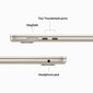 Macbook Air 15” Apple M2 8C CPU, 10C GPU/8GB/256GB SSD/Starlight/INT - MQKU3ZE/A цена и информация | Nešiojami kompiuteriai | pigu.lt